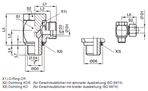 WH-M-KDS - Hochdruck-Winkel-Schwenkverschraubung